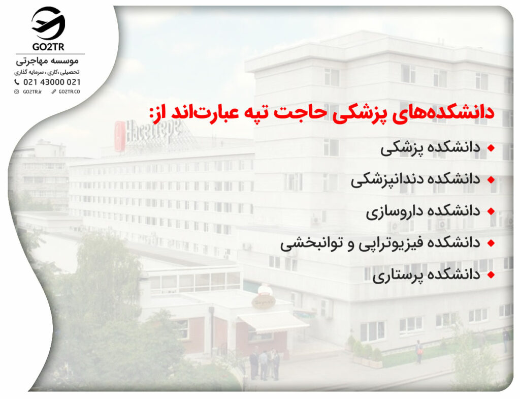 انواع دانشکده‌های علوم پزشکی ترکیه